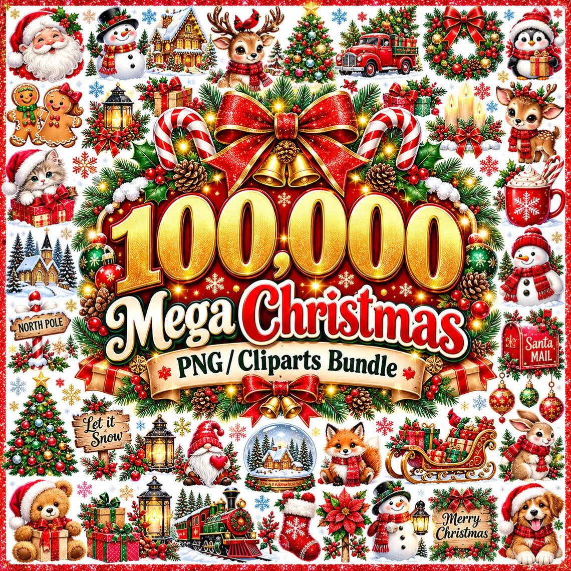 100000+ mega christmas bundle, Christmas Sublimation Designs, Merry Christmas PNG, Sublimation desings
